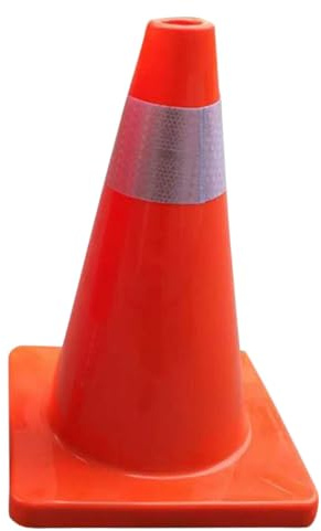 POPETPOP Cono para Vial y Estacionamiento en Control Señalización Reflectante de Plástico Rojo Almacenamiento Fácil Tráfico Coches y Vehículos Recreativos
