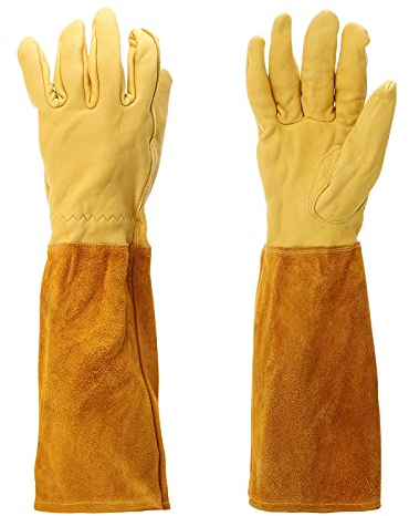 Atroy Gartenhandschuhe für Damen und Herren, Rosen-Schnitthandschuhe mit langem Unterarmschutz, Gartenhandschuhe, dornbeständig