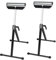 JOIEYOU Rollenbock, Rollbock Höhenverstellbar 68-107 cm, 2 Stück Arbeitsbock Rollenständer mit Antirutschfüßen, Stützbock bis 60 kg