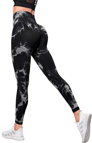 Neteson Legging Sport Femme Taille Haute Leggings Push Up Opaque Yoga Pants | Anti Cellulite sans Couture Slim Butt Lift Pantalon Gym Running Exercice