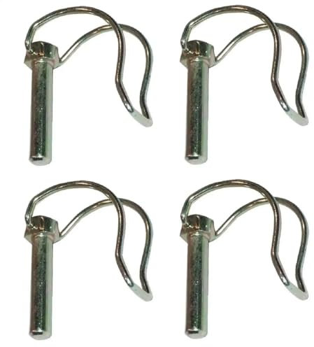cyclingcolors 4x rohrklappsplinte Klappsplinte 11x60mm Sicherungsstift Klappstecker Galvanisch Verzinkt Rasenmäher Traktor