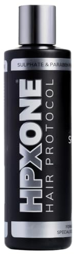 HPX ONE Shampooing Antichute Hommes - Bloqueurs DHT : Palmier Nain, Protéine de Lupin + Biotine, Kératine, Caféine, Huiles Essentielles & Extraits Plantes - Renforce, Épaissit, Protège (250 ml)