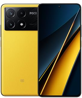 XIAOMI POCO X6 Pro Smartphone 12GB RAM 512GB ROM, Dimensity 8300-Ultra, 6.67 AMOLED Display, 5000mAh Batería 67W Turbo Charging, 64MP Triple Cámara, Amarillo