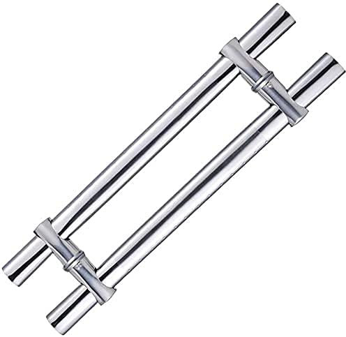 Stainless Steel Commercial Glass Sliding Door Handle - Adjustable Hole Spacing Door for Wooden & Barn Doors