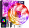 30M Led Strip Lights Music Sync RGB Bluetooth Color Changing Flexible LED Light Strips,with Smart App Control Remote, Led Lights for Bedroom Room Lighting Flexible Home Decoration