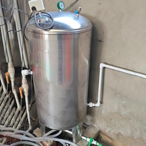 Depósito de presión de agua para el hogar con esfera, refuerzo de almacenamiento precargado para cocina, riego y gallinero