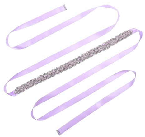 GATHINESS Cinturón para Vestido de Novia y Noche Gemas de Imitación, Faja Ligera en Cinta, Accesorio Elegante para Bodas, Fiestas y Vestidos de Gala