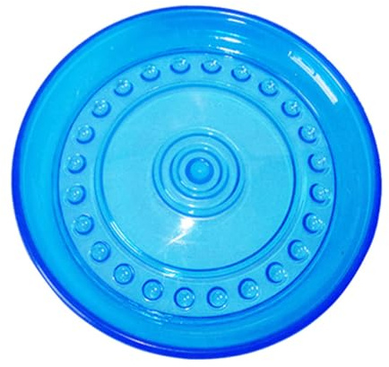 GLEAVI Disque Volant pour Chien 18cm Léger et Portable en TPR, Interactif Flottant pour Camping, Piscine et Plage, pour Chiens de Taille Moyenne