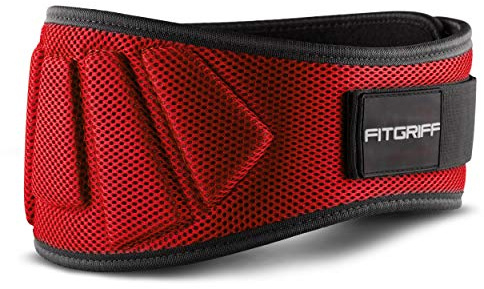 Fitgriff® Tyngdlyftningsbälte V1 – fitnessbälte för bodybuilding, styrketräning, styrketräning och crossfit träning – träningsbälte för män och kvinnor