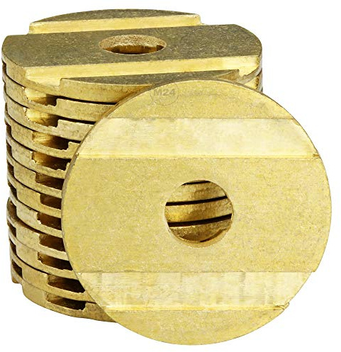 Lot de 50 pièces de monnaie pour distributeur automatique et compteurs de temps - Convient par exemple pour NZR 2050 - 25 mm - Profilé et perforé