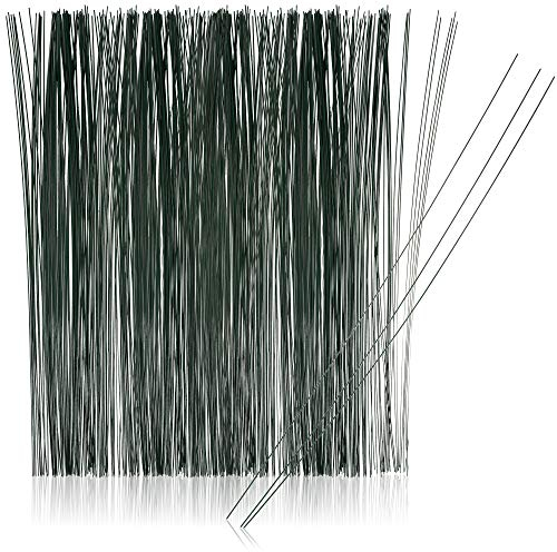 com-four® 500x Fil de Jardin Vert - Fil Enduit pour Plantes - Fil de Reliure pour Artisanat - Fixation - 300 x 0,8 mm (500 pièces - 300 x 0,8 mm)