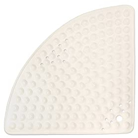 Tappetino da doccia crema/semicircolare 58cm - antiscivolo e molto robusto - tappetino antiscivolo per doccia o bagno - lavabile a 60°C
