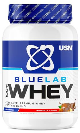 USN Blue Lab Whey Protein Powder: Wheytella - Whey Protein 908g - Post-Workout - Whey Isolate - Muscle Building Powder Supplement With Added BCAAs