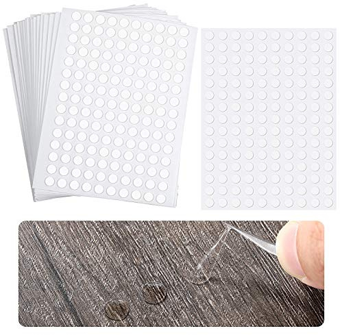 Points Adhésifs Double Face Points de Colle pour Ballon Pastilles Adhésives Transparentes Autocollants Ronds sans Traces Imperméables pour Bureau Art Artisanat Bricolage (3000,6 mm)