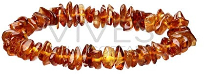 ROCKING GIFTS Pulsera Chip de Ámbar con Propiedades Terapéuticas Naturales para Aliviar el Dolor y la Ansiedad