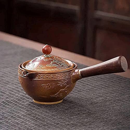 Juego de té de cerámica de Viaje, Tetera China de Kung Fu, Juego de té colador para el hogar, Juego de té de Kung Fu de Porcelana Azul y Blanca (Duyan)