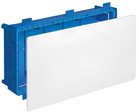 A2ZWORLD Caja de derivación de cartón yeso IP40, caja de derivación de cartón yeso con tapa y tornillos (294 x 152 x 70 mm)