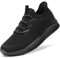 STQ Zapatillas Mujer Deportivas Sin Cordones Non Slip Ligero Slip-on Zapatos Deportes Ligeros para Caminar Todo Negro 39 EU