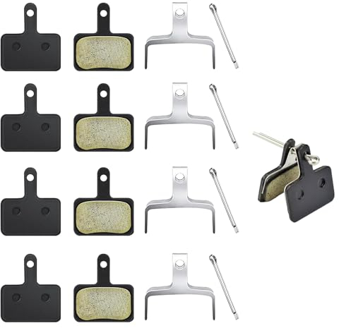 4Paar Bremsbeläge Fahrrad Scheibenbremse Bremsklötze,Scheibenbremse Fahrrad,Pads Brake Fahrrad-Bremsbeläge,Bremsbelag Bremsbacken Bremse,für B01S/B03S/B05S/Deore/TRP/Tektro Fahrrad Bremsen Bike Beläge