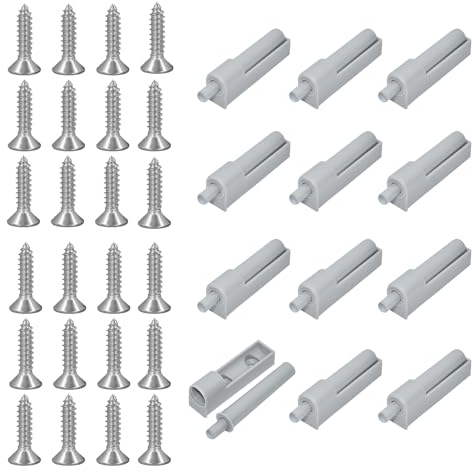 XQMMGO 12 Stück Schranktür Dämpfer, Türdämpfer Gegen Knallende Türen, mit 24 Schrauben, Dämpfer Für Schranktüren, Softclose Schublade, Türdämpfer Schrank, Scharniere Für Schranktüren