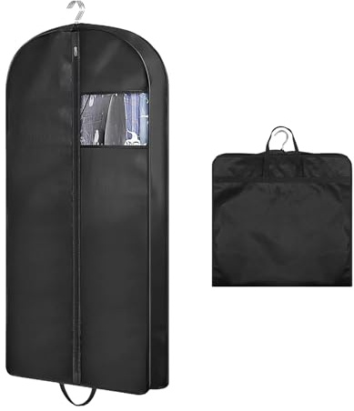 Diyxisk Porta Abiti da Viaggio 60x127 cm Copriabiti Traspirante Portabiti da Viaggio Deposito di Durevole Sacchetti Zip per Riporre Camicie Cappotti Vestiti