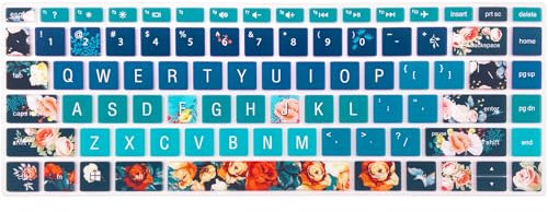 WSLUCKO Keyboard Cover for HP 14 Laptop 2020 2019 2018,HP Pavilion x360 14M-BA 14M-CD 14M-DH 14-BA 14-BF 14-cm 14-CF 14-DF 14-DK 14-DS 14-DQ Series 14 Inch Protective Skin,Rose