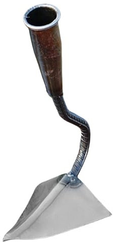 Azada de jardín para aflojar y deshierbar, azada de jardín triangular, azada resistente de acero al carbono para aflojar, deshierbar y controlar malas hierbas, azada de patatas y estiércol para jardín