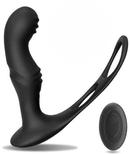 massaggiatore prostatico maschile, massaggiatore plug anale femminile con telecomando wireless, corpo per