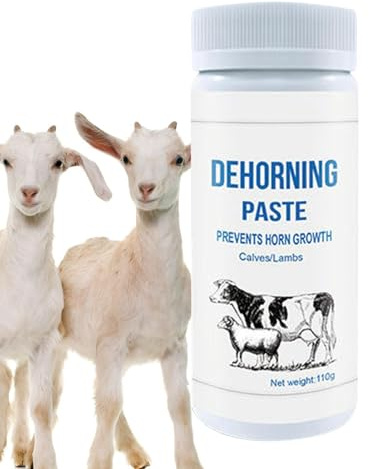 Nötkreatur dehorningspasta – 110 g flaska naturlig avhorning, säker och | mild avhorningskräm för kor getter får boskap ranch användning effektivt horn och borttagningsverktyg