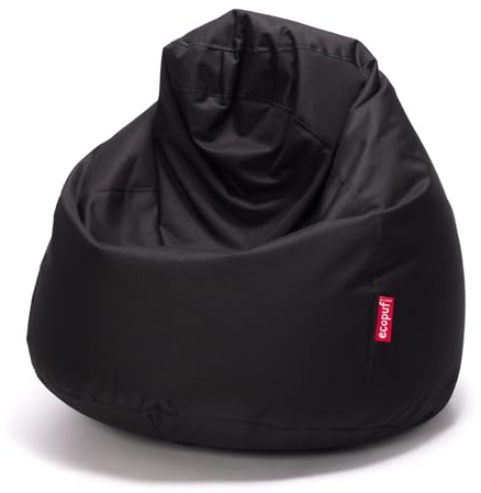 Ecopuf Fuzzy | Puff Fåtölj - Inomhus & Utomhus - Rivsäker Fläckbeständig - Dubbel Dragkedja Polystyren Vaddering - Dim 80 x 110 cm