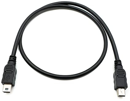 System-S USB 2.0 Kabel 50 cm Mini B Stecker zu Stecker Adapter in Schwarz