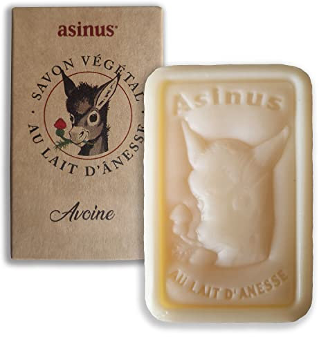 Savon lait d'ânesse bio parfumé avoine apaisant régénérant main visage corps peau délicate sensible toilette 100grs haute qualité idée cadeau homme femme fabrication française anniversaire Noel