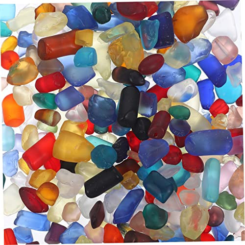 Ipetboom 1 Juego Grava De Acuario Piedras Preciosas Grava Tanque De Peces Piedra De Ágata De Acuario Adorno De Fondo De Acuario Grava del Tanque De Peces Vidrio Natural Arena De Cristal