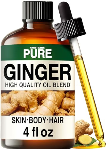 Kukka IngwerÖl [100% NATURREIN] Für Haar - und Hautpflege, würzigen, wärmenden Duft, nährstoffreichen Lebensstil, Selbstherstellung von Seife und Kerzen (118ml)