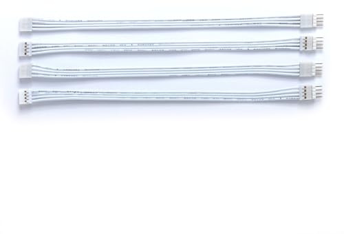 Litcessory Extension Cable for Philips Hue Gradient Lightstrip (6in, 4 Pack, White)