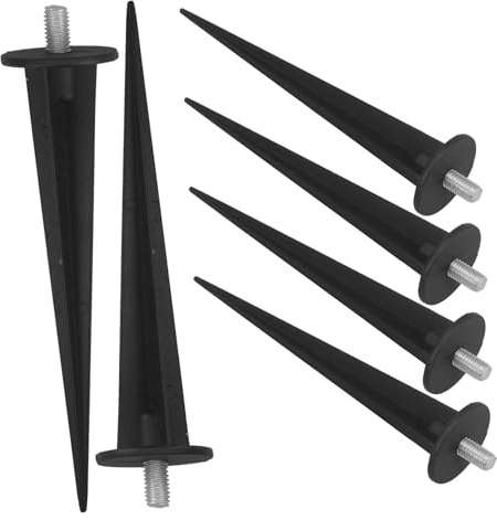 DOITOOL Picchetti Accessori in da Giardino Lega di Alluminio Lampade per 6 Pezzi, Multiuso per Fissaggio Luci Esterne per Illuminazione Paesaggistica Outdoor