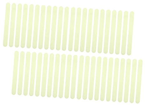 Cabilock 48piezas Cintas Adhesivas Fluorescentes Para Escaleras Antideslizantes Seguridad Para Escalones y Superficies Lisas Función De Advertencia Nocturna