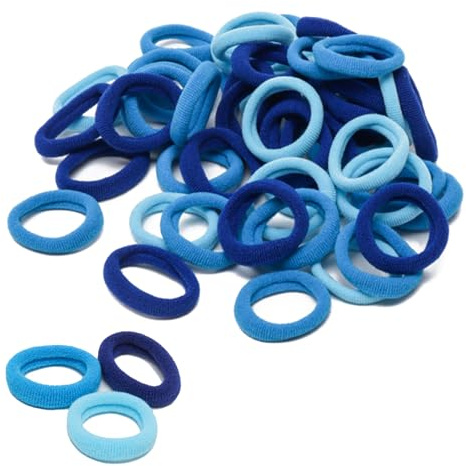 200-Pack Baby Hair Bands for Girls,Baby Hair Bobbles, Kids Hair Bobble,Toddler Hair Bobbles for Girls, Kids Seamless Elastic Hair Ties, No Damage (Blue)