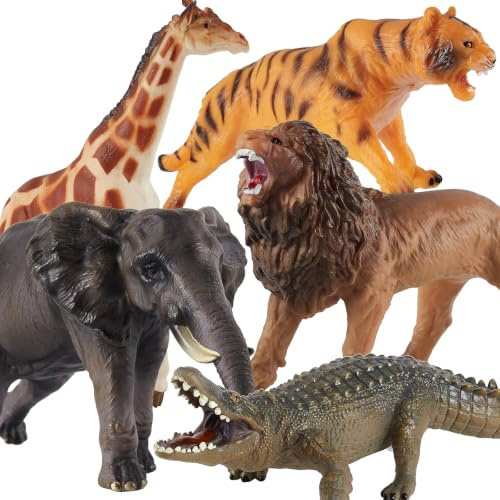 LINFUN KIDS Animales de Juguete Grande Juego Animal Figuras para 3+ Niños