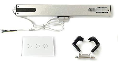 Olideauto Intelligent Smart AC Motor Automatic Window Opener with Wired US Standard WiFi Push Panel Phone App Control,Compatible for Alexa&Google Assistance Aluminum Alloy