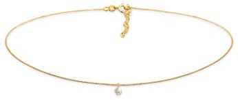 Elli Halskette Choker Labradorite Solitär 925 Silber