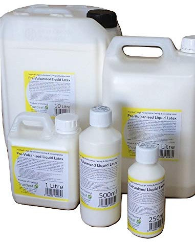 2 Litre (2x1 Litre) Prevulcanised Liquid Latex Dipping Rubber Mold, Mould Making/Masks/Casts/SFX