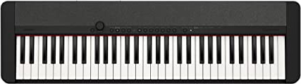 Casio Casiotone CT-S1 – 61-Key Touch-Sensitive Retro Keyboard | Sleek, Portable Design for Beginners to Pros | Stereo Grand Piano + 60 AiX Tones | USB-MIDI Connectivity | Black