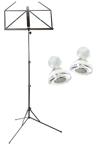 K&M 101 Notenständer Schwarz Notenpult + keepdrum Magnete 2 Stück