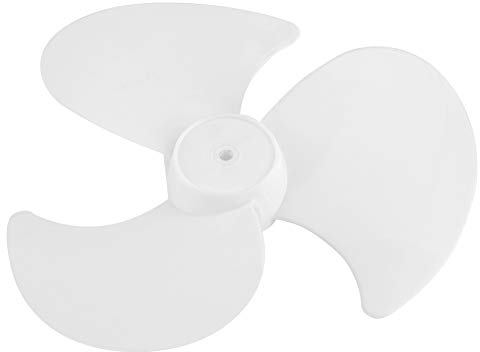 Fdit 2Pcs Fan Blades Replacement,Traditional Plastic Fan Blade Three Leaves Electric Fan Blades Accessories