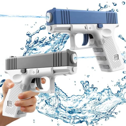 Spielzeug Wasser Pistole Kinder,2 Stück Wasserpistole für Kinder,Wasser Spritzpistole Kunststoff,Premium Wasserpistolen Set,Wasserpistole Spielzeug