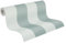 A.S. Création Pure Elegance Vliestapete mit Blockstreifen 0,53 x 10,05 m – Grün, Hellgrün – Streifentapete Made in Germany - 397911