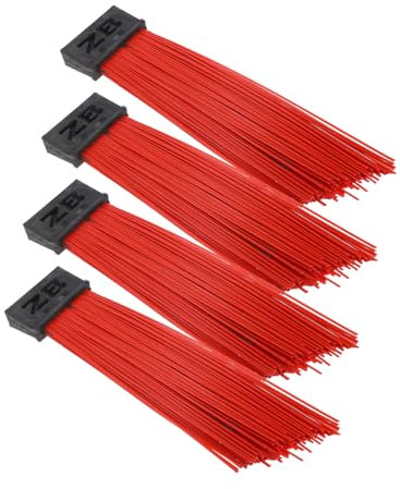 ULTECHNOVO 4pcs Outdoor Broom Replacement Parts Push Broom Head Steel Wire Bristles for Efficient Dust Cleaning