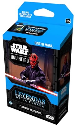 Asmodee FFG Star Wars Unlimited Juego De Cartas Coleccionables Leyendas de la Fuerza - Mazo de Muestra Darth Maul - Cartas exclusivas - A Partir de 12 años, 2+ Jugadores - Español