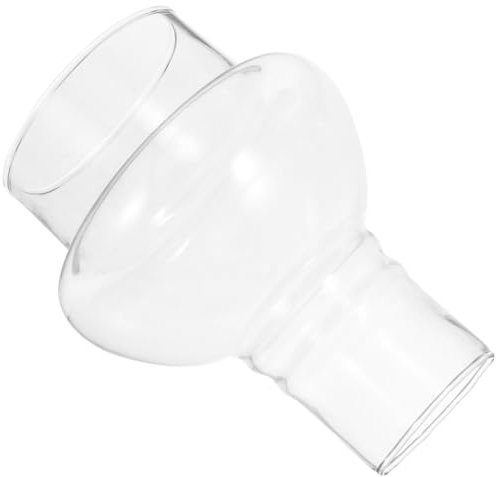 ERINGOGO Paralume in Vetro Trasparente per Candele Tealight Copertura Antivento Stabile per Decorazioni Casa Matrimonio Banquetti Vintage Protezione Elegante per Porta Candele